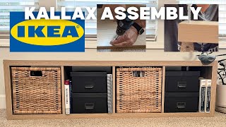 IKEA Kallax Bookshelf Assembly  EASY StepbyStep [upl. by Notreb]