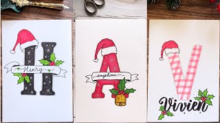 Top 3 Festive Christmas Name Designs to Try This Season 🎄  NhuanDaoCalligraphy [upl. by Missie]