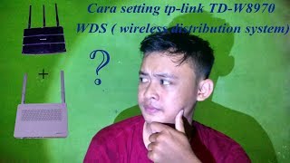 Tutorial setting TPLINK TDW8970 WDS  Wireless distribution system [upl. by Palgrave]