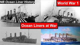 Ocean Liners at War World War 1 [upl. by Hannavas]