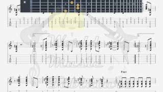 Floyd Eddie Knock On Wood GUITAR TAB [upl. by Perrins]