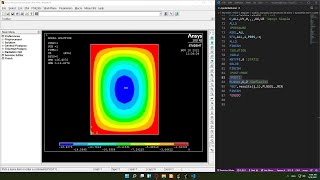 20212 AASE Ansys APDL  Placa SHELL181 importar TXT ARRAY TABLE DO GET DIM [upl. by Akimit]