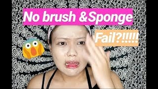 No Brush Makeup Challenge [upl. by Bo824]