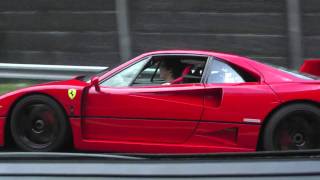 Ferrari F40 Acceleration Tunnel  Rev HD [upl. by Hsejar]