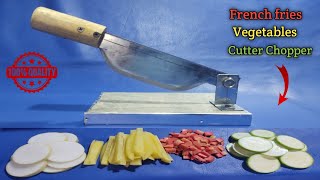 How to Make a Cutter  vegetable cutter chopper  Potato Chips knife  Making Tools [upl. by Heda]