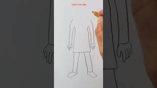 TV Man from Skibiditoilet drawing in 1 minutes skibiditoilet drawing funny kids tvman [upl. by Eilac]