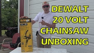 Dewalt 20V Chainsaw Unboxing DEWALT DCCS620B 20V MAX XR Compact 12 in Cordless Chainsaw [upl. by Rora387]