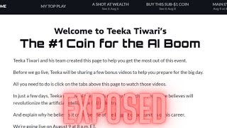 Revealed Teeka Tiwari’s 1 Coin For The AI Boom [upl. by Mitchell]