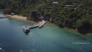 Drone video of the Marlborough Sounds Mail Boat Cruise [upl. by Elyrpa]