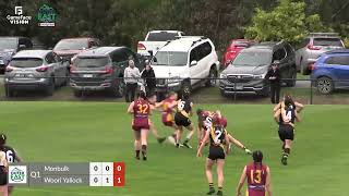 OEFN GRAND FINAL DIV 2 SENIOR WOMEN MONBULK V WOORI YALLOCK [upl. by Anoved]