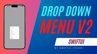 You Wont Believe How Easy Custom Drop Down Menus Are in SwiftUI [upl. by Kraul484]