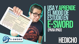 TUTORIAL Modo Estudio IPAD  eSword  HeDicho [upl. by Rafaela908]