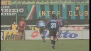 FC Internazionale  Gol di Djorkaeff vs Roma [upl. by Nosretep]