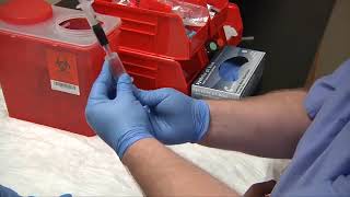 Phlebotomy Syringe Draw Procedure [upl. by Nil]