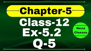 Class 12 Ex 52 Q5 Math  Differentiability  Q5 Ex 52 Class 12 Math  Ex 52 Q5 Class 12 Math [upl. by Eiboh]