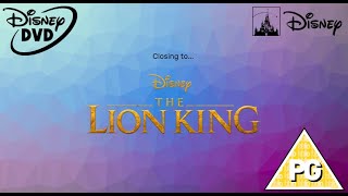 Closing to The Lion King 2019 UK DVD [upl. by Ahsekel616]