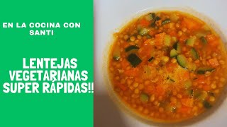 Lentejas vegetarianas deliciosas hechas de la forma más rápida [upl. by Prouty998]