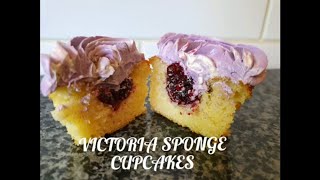 How to make Victoria Sponge Cupcakes Mary Berry recipe converted Gluten Free Tasty [upl. by Llerrom37]