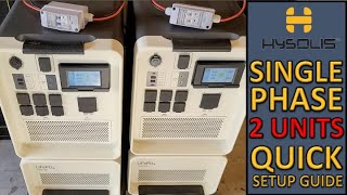 Apollo 5K Setup Guide for SINGLE Phase with Two Units 6kw Output [upl. by Ransome]