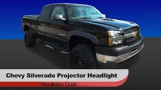 Spyder Auto Installation 20032006 Chevrolet Silverado Projector Head Lights [upl. by Yenolem]