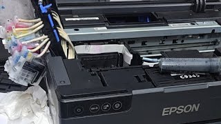 Epson L18050 L8050 Head problem Carriage problem papar jam problem full reset L8180 head Problem [upl. by Zeret80]