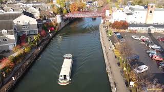 Fairport Lift Bridge drone video  Fairport NY  103123 [upl. by Ide]