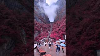 Tianmen mountain guangxi province Chinashorts travel travelvlog china guangxi adventure yt [upl. by Alliuqaj344]