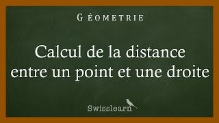 Calcul de la distance entre un point et une droite [upl. by Selina]