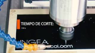 INGEACOL  Grabado en ruteadora CNC  Plástico Doble Capa IPI Gravoply [upl. by Eecrad725]