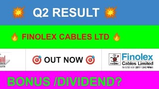 finolex cables share latest newsfinolex cables share resultmarket resultsq2 resultsresults today [upl. by Lilithe]