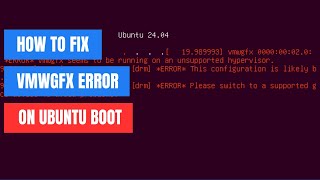 Fix VMWGFX Seems to be Running on a Unsupported Hypervisor on VirtualBox [upl. by Sivahc751]