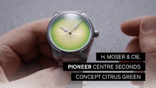 Review by Andrew Morgan  Pioneer Centre Seconds Concept Citrus Green  H Moser amp Cie [upl. by Issor]