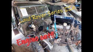 Land Rover Series IIa  Engine out and clutch horrors Ep7 [upl. by Pros]