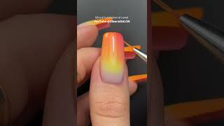 Gel Tips nails Soft gel tips y diseño de uñas PASO A PASO 🍋🍊🍓 [upl. by Einittirb]