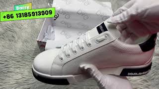 DOLCE amp GABBANA Comfortable Designer Shoe Unboxing Sneaker（WhiteBlack） [upl. by Lydon]