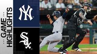 Baseball On Youtube  Yankees Vs White Sox Game Highlights  Yankees Highlights [upl. by Eissirhc92]