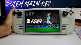 STEAM DECK  EAFC 24 Gameplay Test Dalam Handheld  Volta Career Mode Tournament amp Classic Match [upl. by Gnep]