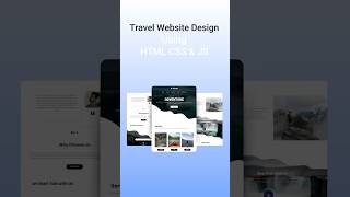 Travel Website Design Using HTML amp CSS websitedesign htmlwebsite webdevelopment virlshort viral [upl. by Leban368]