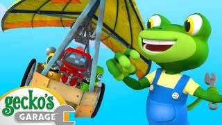 Geckos Flying Machine  Geckos Garage  Trucks For Children  Cartoons For Kids [upl. by Notserk973]