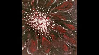 236 MYSTERY FLOWER Acrylic Dirty Pour Sink Strainer in More Abstract Style with Sandra Lett 112118 [upl. by Rakia120]