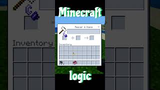 Minecraft logic part 28 minecraft shorts logic [upl. by Einra]