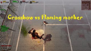 Dead Frontier Barnell RF31 Crossbow vs Flaming mother [upl. by Mikah]