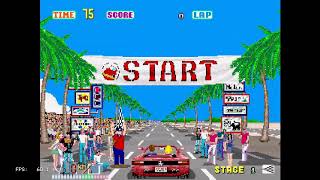 Outrun Arcade on PlayStation Classic [upl. by Eatnoj]