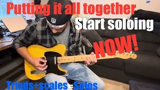 Know The Pentatonic Scale Start Soloing EASY [upl. by Dunkin]