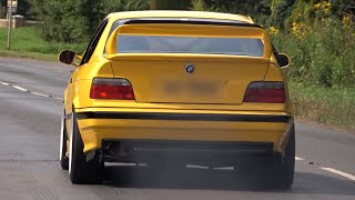 Modified Cars Leaving a Car Show Ten of the Best 2024  Elvington Airfield [upl. by Enyamart]