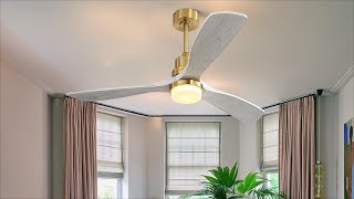 Quick Installation Guide amp Showcase of 52 inch ceiling fan with light KBS5247 [upl. by Ethelda]