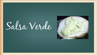 Como hacer salsa verde para asados [upl. by Arvell]