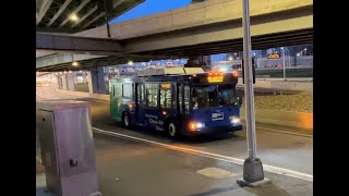 Thursday Evening Bus Action At NYCLaGuardia Airport By The Terminal B Exit 03142024 [upl. by Akimak]