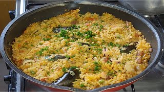 The Best Paella Recipe You Will Ever Taste  Seafood Paella [upl. by Anaitsirk]