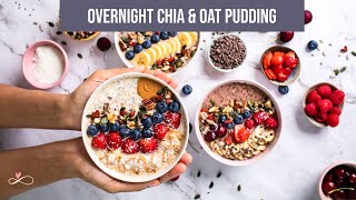 Overnight Oats amp Chia Pudding Recipe  3 Flavours  Easy Healthy amp Quick  Infinity Platter [upl. by Alaikim]